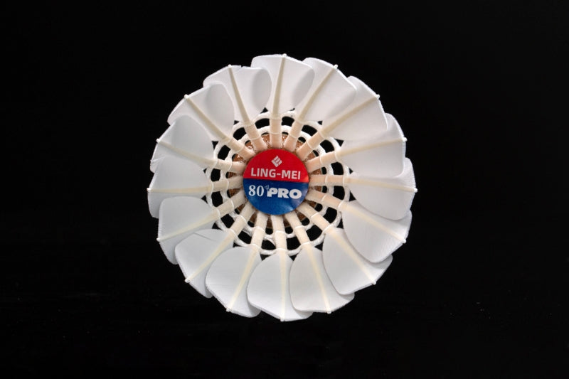 Lingmei 80 Pro Natural Cork Goose Feather Badminton Shuttlecocks - KrazySmash