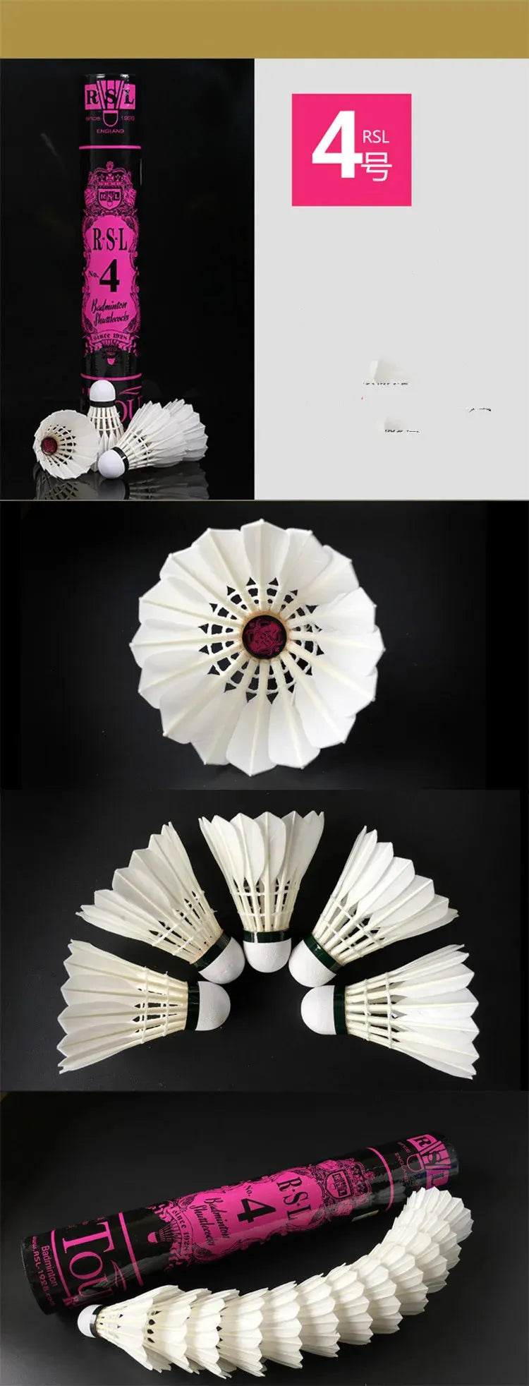RSL No.4 badminton Shuttlecock - KrazySmash