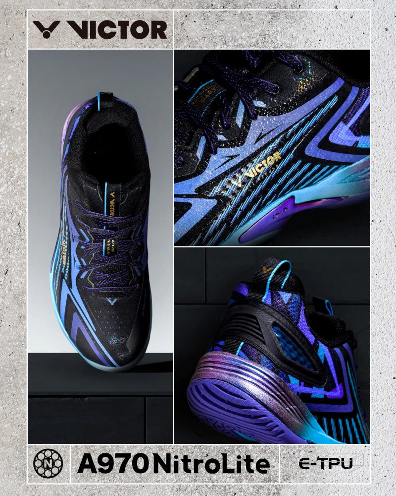 A970 Nitrolite CF Badminton Shoes - Carbon Fiber Court Shoes A970 Nitrolite CF Badminton Shoes - Carbon Fiber Court Shoes