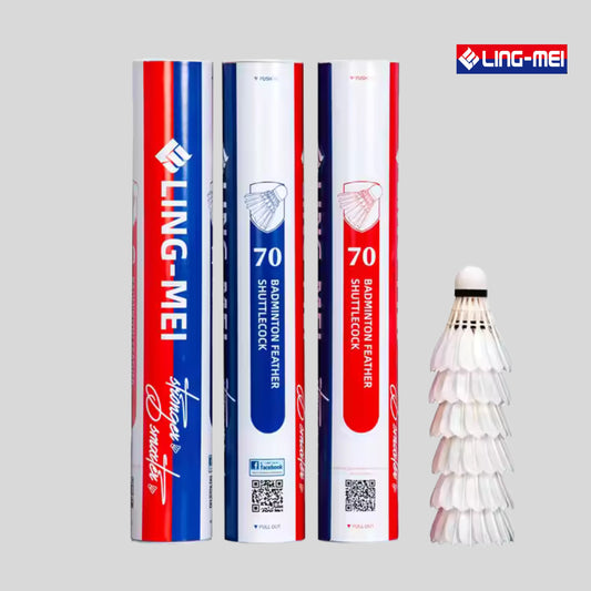 Lingmei 70 Goose Feather Shuttlecock - KrazySmash